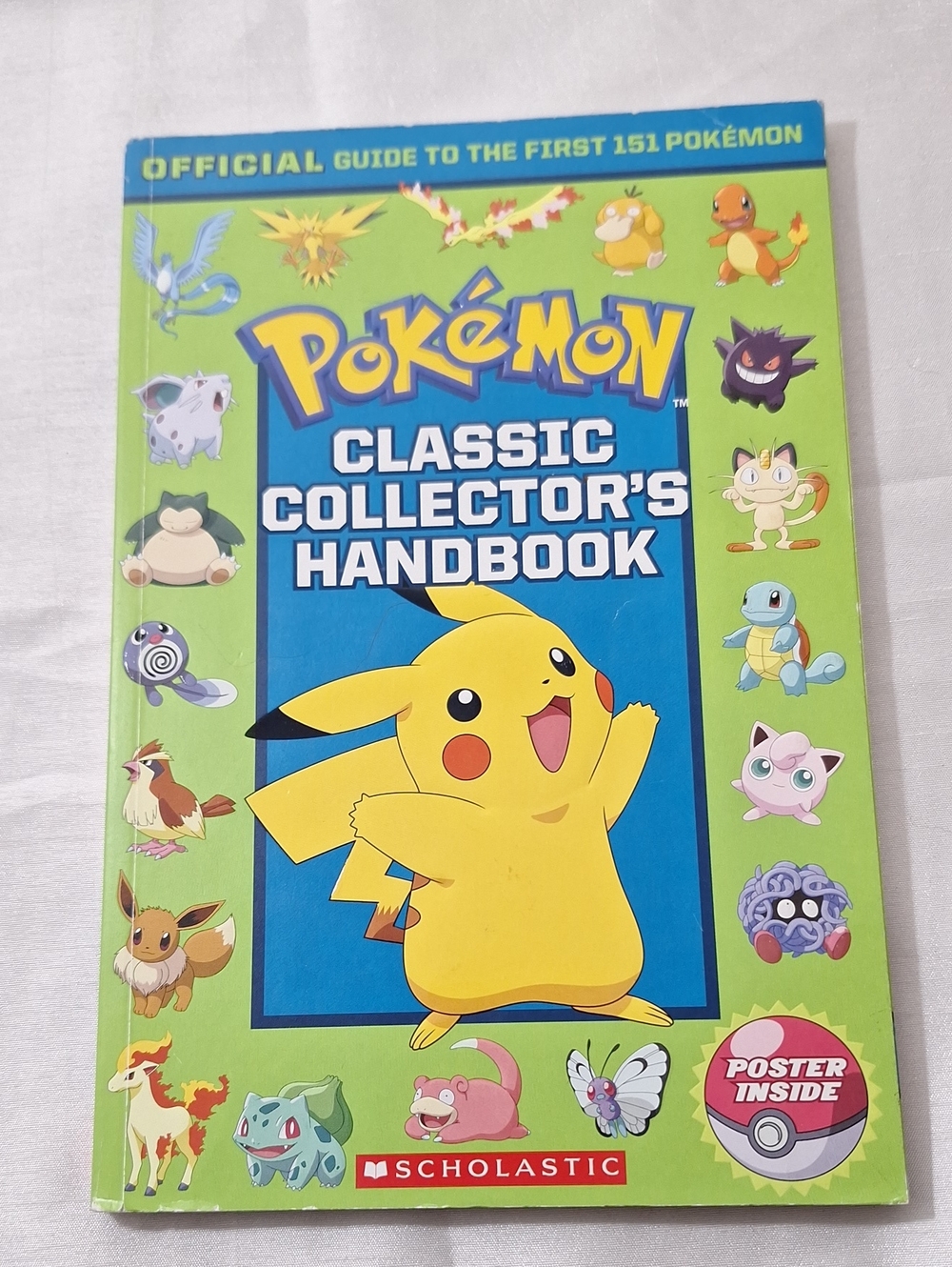 Scholastic Pokémon Classic Collector's Handbook - Yellow & Green Cover